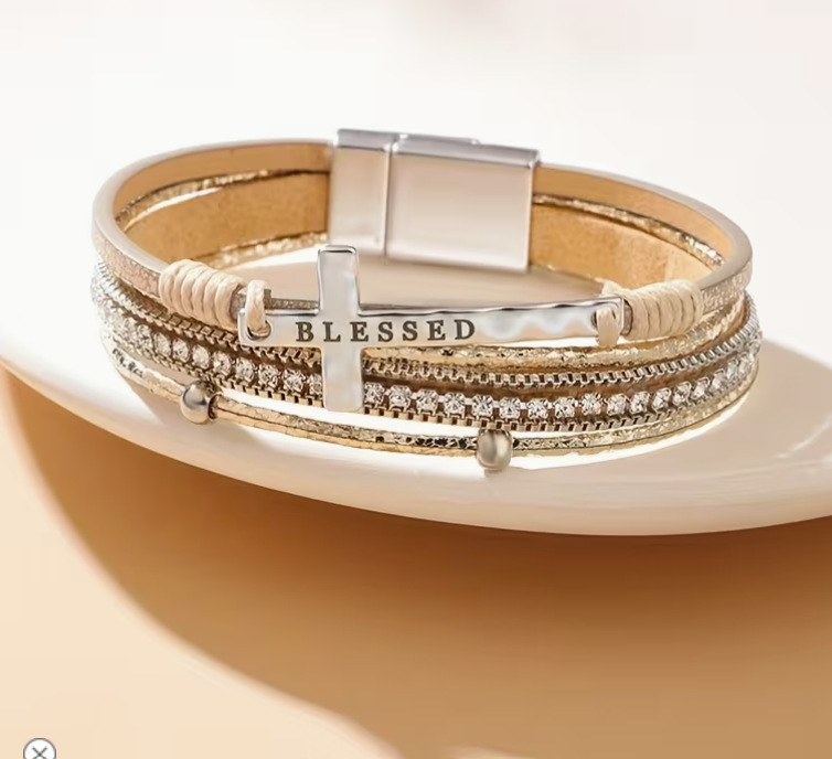 Blessed Leather Bracelet