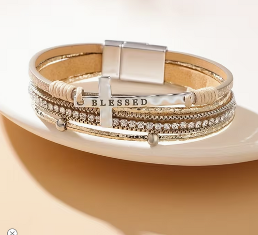 Blessed Leather Bracelet