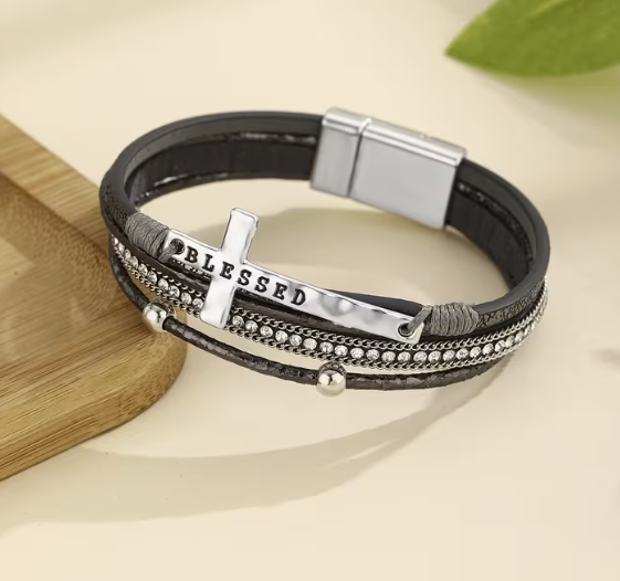 Blessed Leather Bracelet