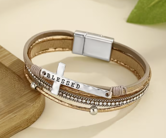 Blessed Leather Bracelet
