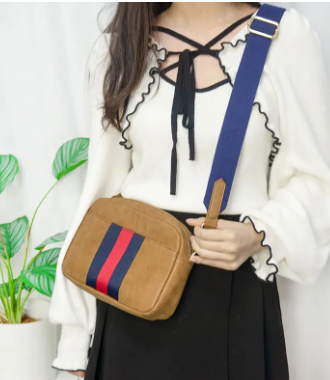 Striped Crossbody