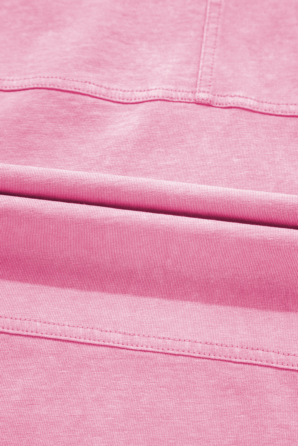 Smoke Gray Mineral Wash Exposed Seam Drawstring Elastic Waistband Wide Leg Cargo Pants