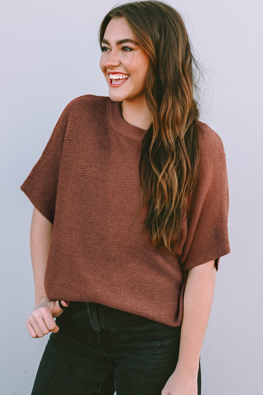 Leaves Falling Batwing Sweater