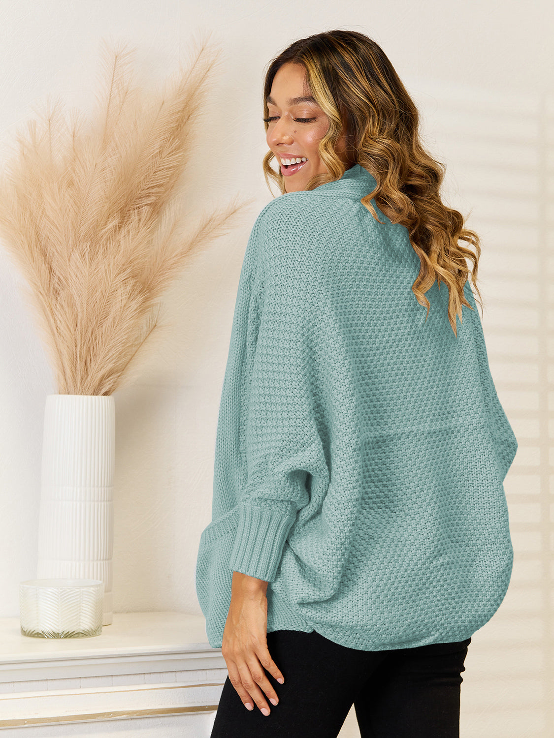 Open Front Cardigan with Pockets