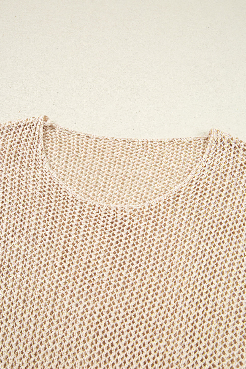 Crochet Hollow-out Knit Sweater