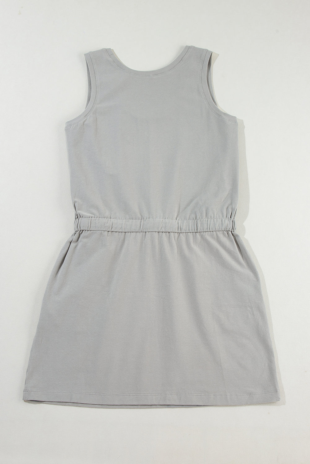 Drawstring Waist Mini Dress