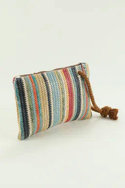 Multicolor Woven Bag